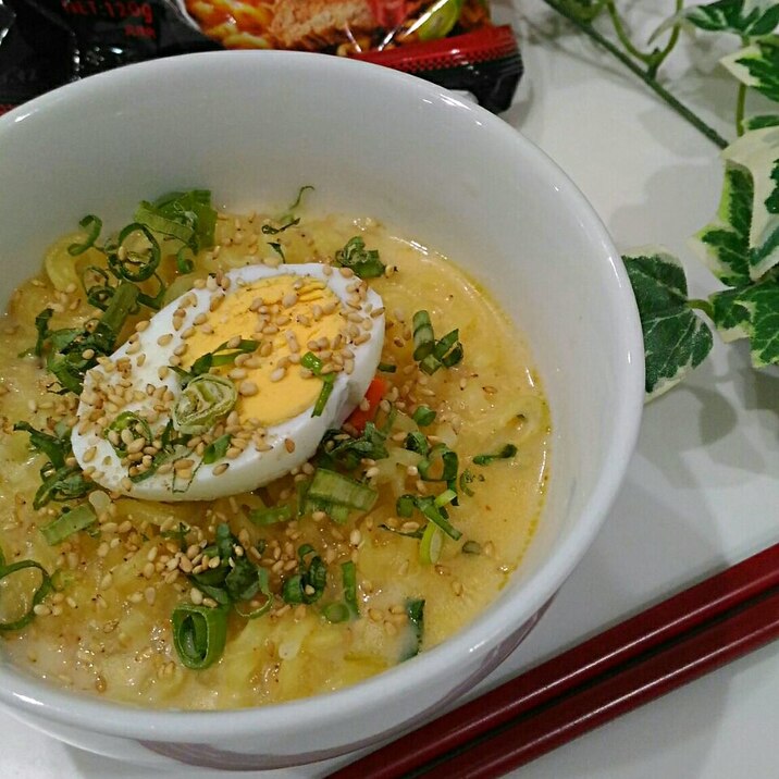 牛乳でまろやか☆辛ラーメン